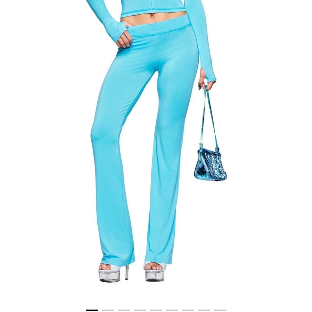 I Am Gia Blare Track pants in neon blue. Size XL